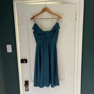 Anthropologie Blue Green Dress